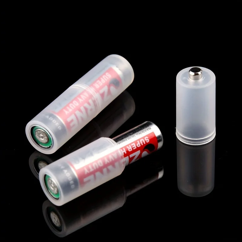 4pcs Battery Convertor Adapter Size AAA R03 To AA LR6 4 Pcs Durable High Quality