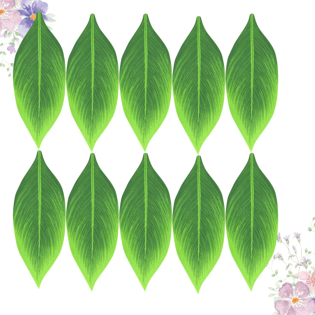 

36Pcs Artificial Hawaiian Leaves Simulation Tropical Green Leaf Decor Party Supplies Hula Skirt Leaf Home Bedroom