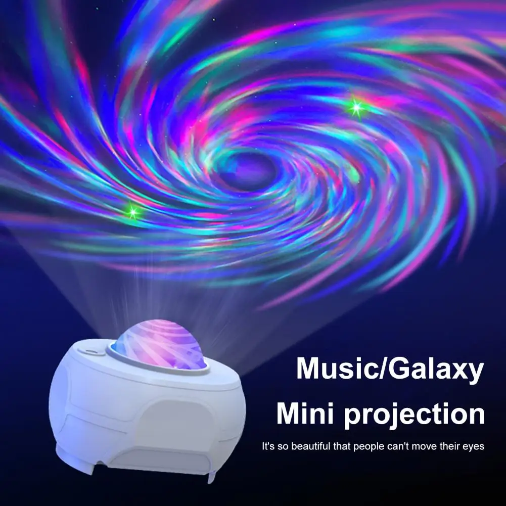 1 Set Practical Multiple Lighting Colors Non-Glaring Sleeping Night Light Small Table Projection Lamp for Household