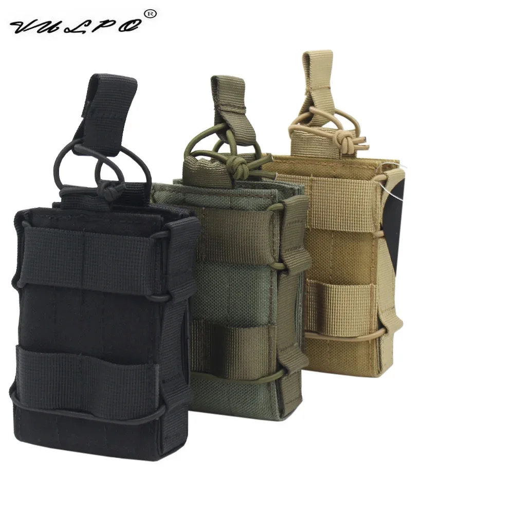 VULPO 5.56 Modular Magazine Pouch Tactical Single Open Top Molle Mag Pouch Carrier For Hunting M4 M16 AK Rifle