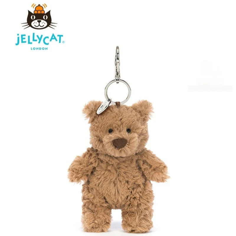 【IN STOCK】100% Original JELLYCAT UK Fun Barcelona Bear Bag Pendant Bear Keychain Plush Doll Birthday Christmas Gift