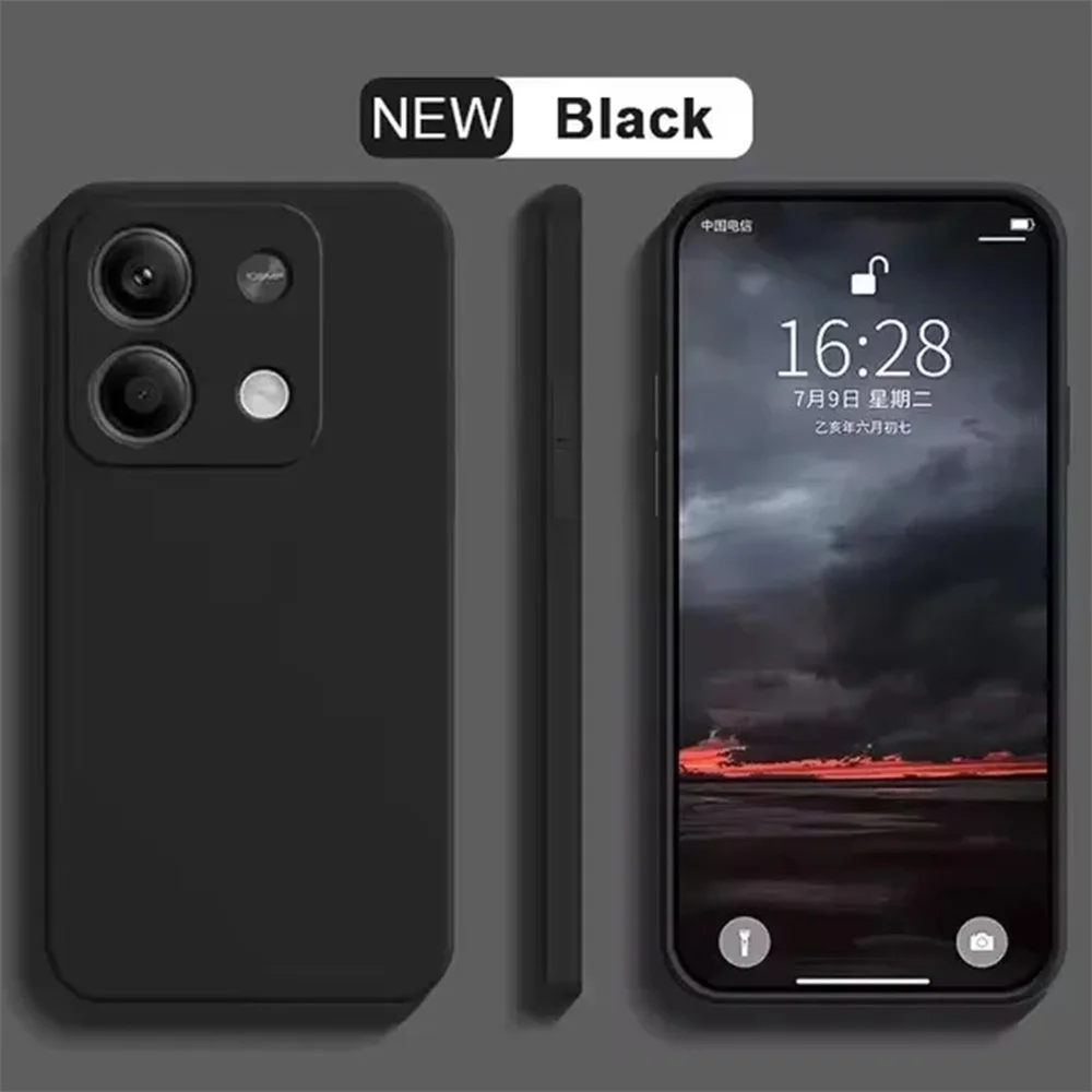 Bunte Silikon-TPU-Handyhülle für Redmi Note 13 4G, Original Liquid Case für Redmi Note 13 4G