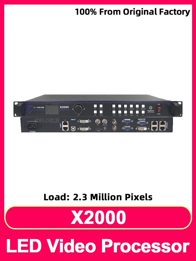 Linsn X2000 Full Color LED Display Screen Video Processor HUB75 RGB Digital Sign Controller HDMI VGA DVI Input