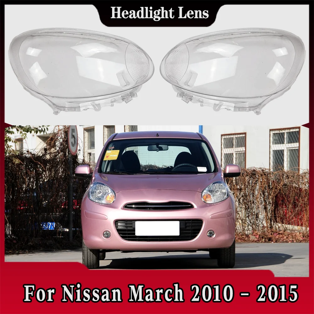 

For Nissan March 2010 2011 2012 2013 2014 2015 Headlamp Cover Headlight Shell Lens Plexiglass Replace Original Lampshade