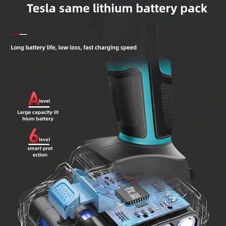 400W 21V 무선 임팩트 드릴 파워툴 세트 공장 직판 전동 공구 세트 파워툴 세트 무선 드릴