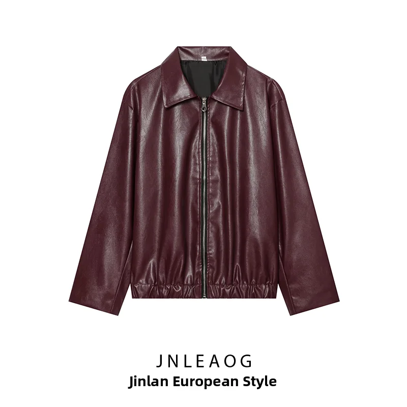 JNLEAOG Summer New Fashionable Versatile Design Flight Jacket Coat Women's Short Outerwear Polyester Standard Fit Long Sleeve