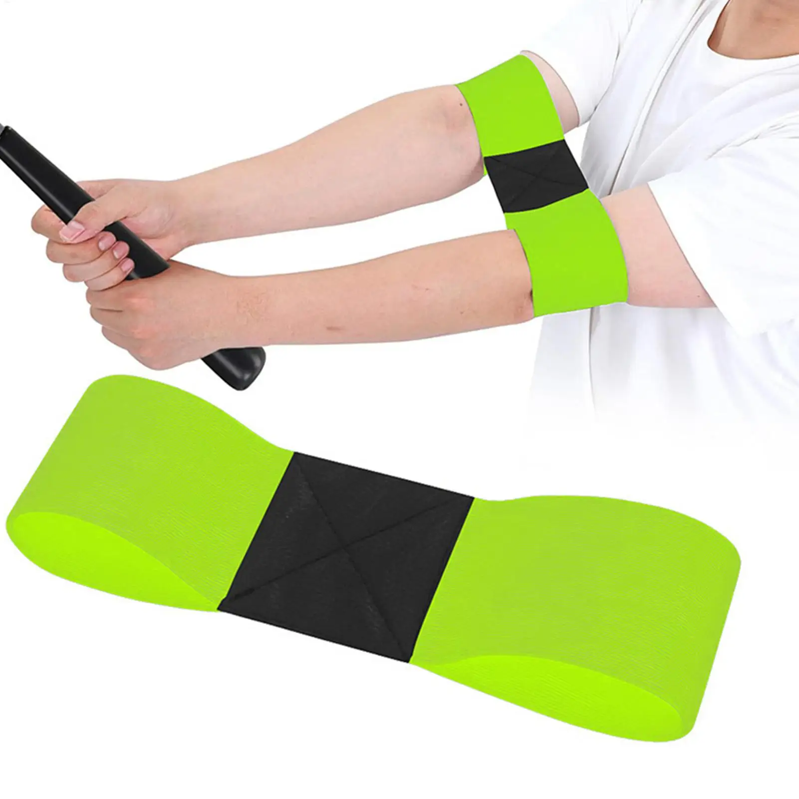 Golf Swing Correction Strap Elastic Golf Arm Band Training Aid Portable Golf Swing Alignment Band For Swing Postures Training - view 3