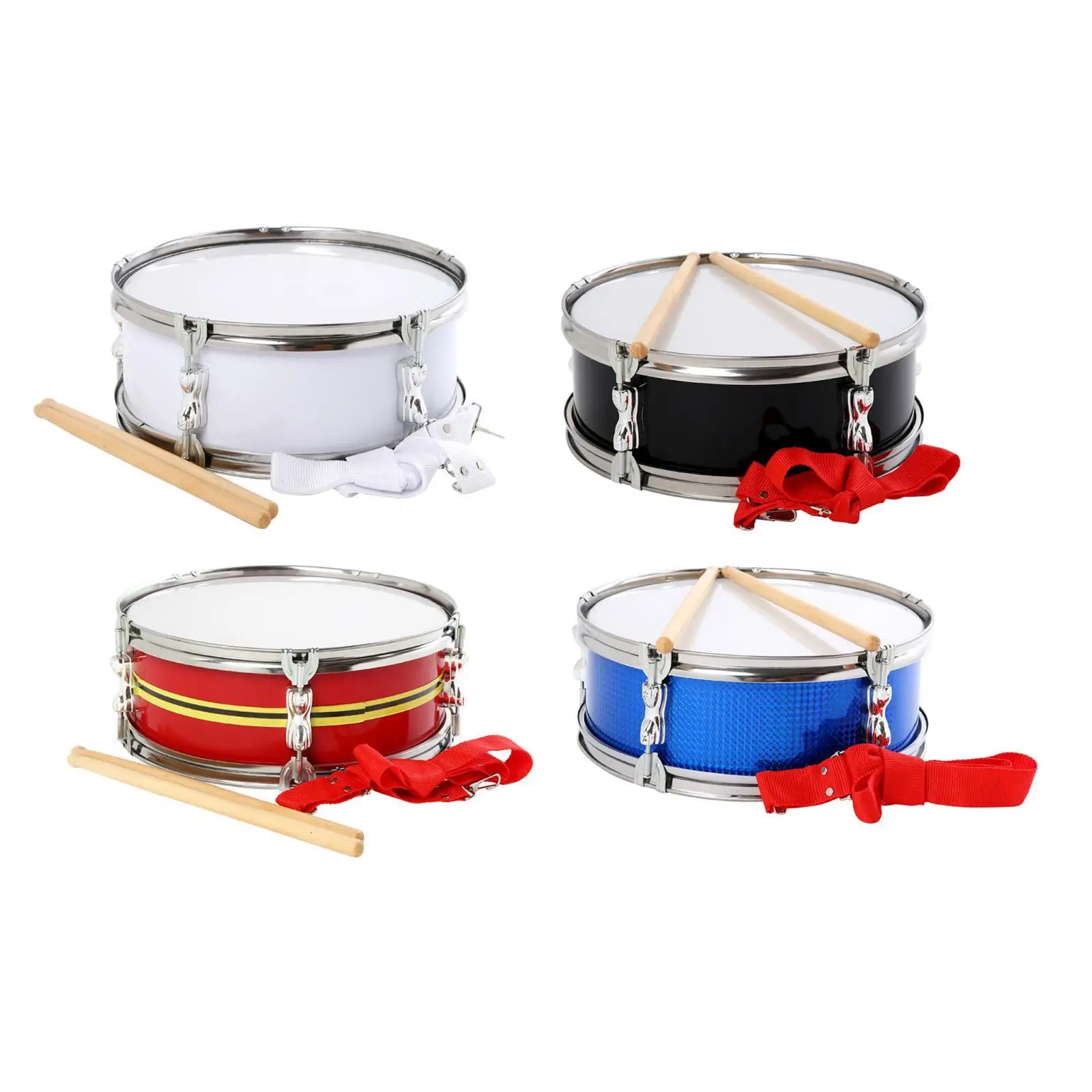 13" Snare Drum for Music Exploration with Adjustable Strap for Beginners