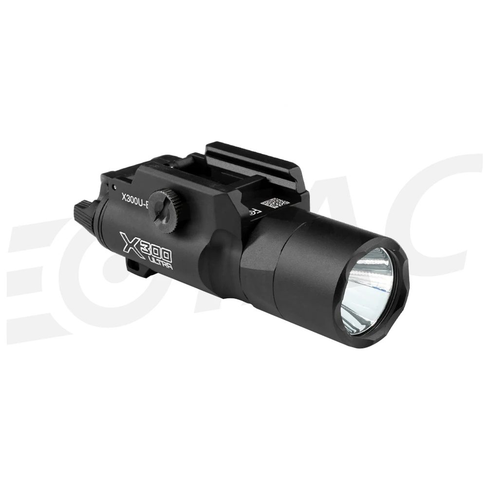 2024 New Metal Tactical X300U-B X300UB X300U Weapon Gun Light Lanterna Rifle Strobe Flashlight Hunting Accessories Fit 20mm Rail