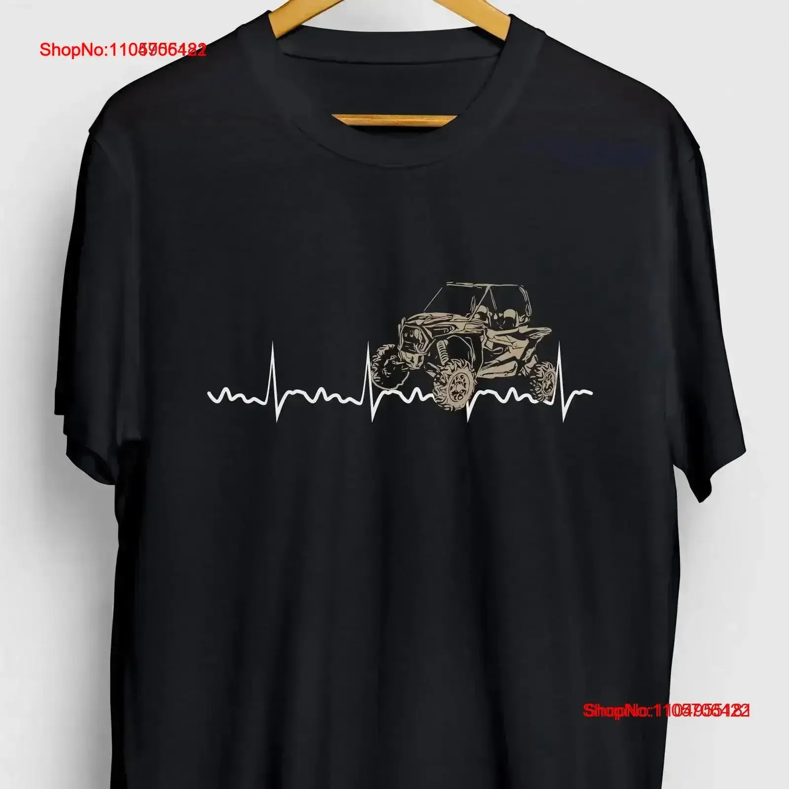 UTV Heartbeat Funny Off Road T Shirt 4 Wheeler tee Youth vintage Washed Stylish Comfortable Stretched graphic streetwear