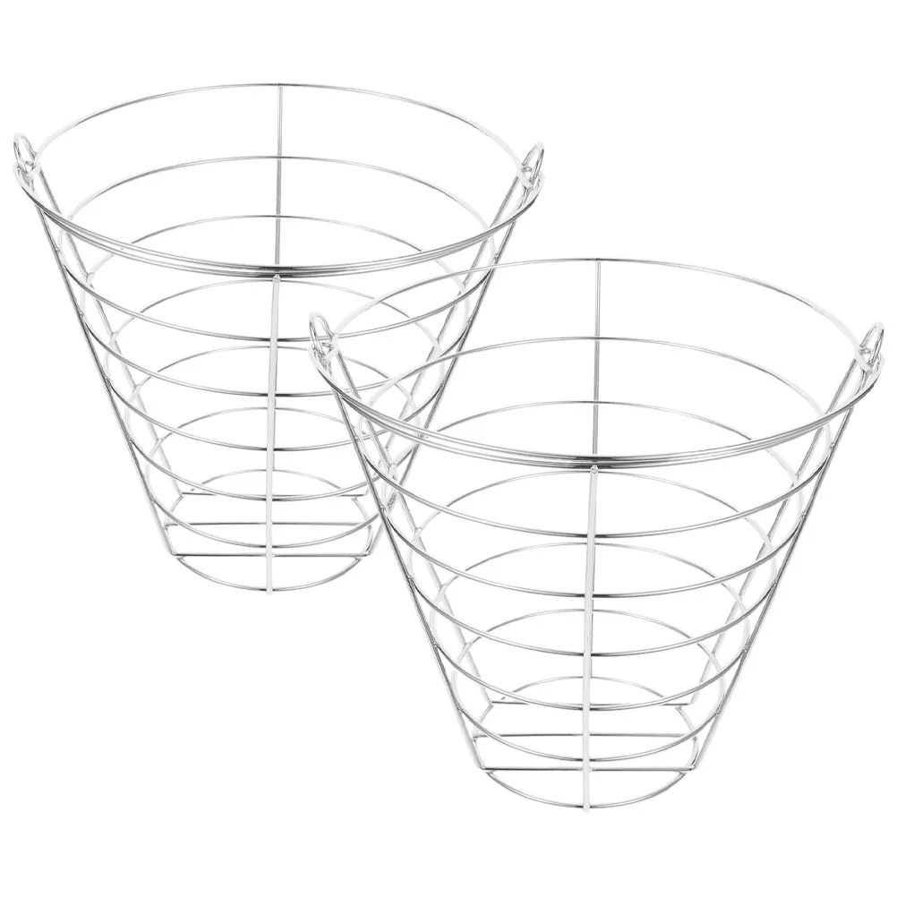 2 قطعة حاوية تخزين كرة الجولف متينة من الفولاذ المقاوم للصدأ بتصميم مريح ومقبض مثالي للتمرين والمنافسة