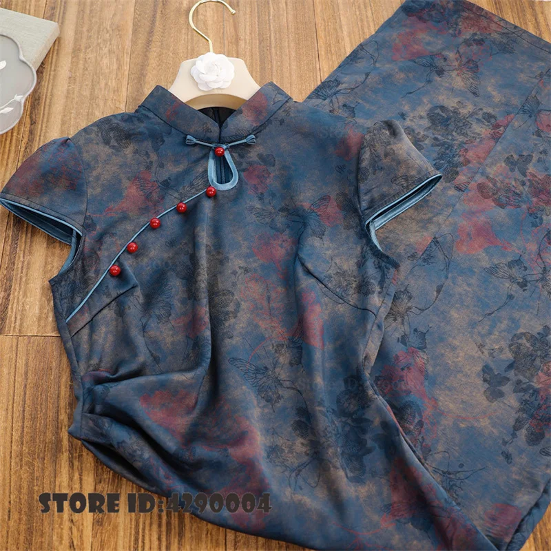 abito-tradizionale-cinese-elegante-da-donna-cheongsam-lungo-retro-classico-con-stampa-jacquard-qipao-vestito-da-sposa-cinese-sexy