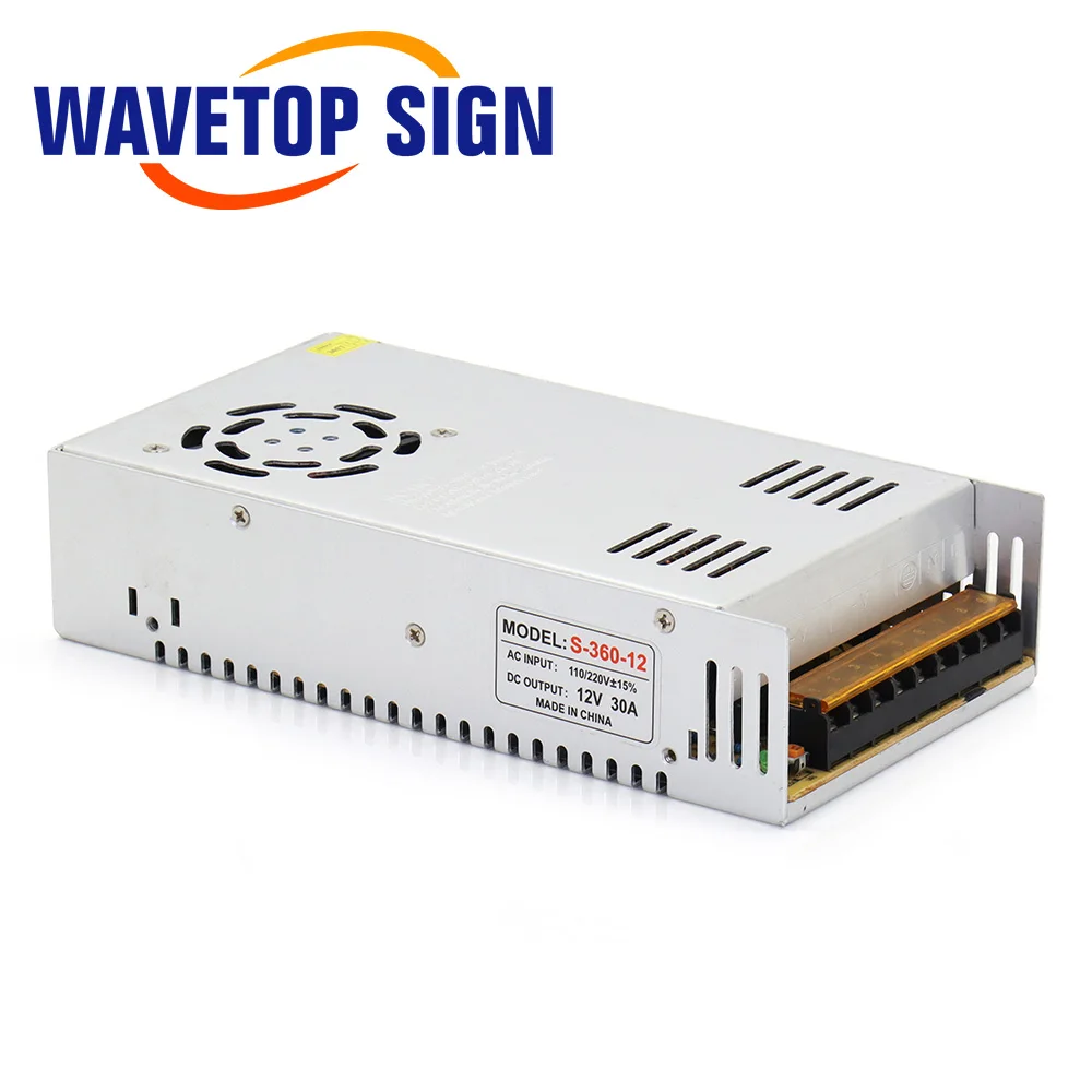 SignkoRay 360W Switch Power Supply S-360W DC12V-110V مخرج واحد لآلة الليزر