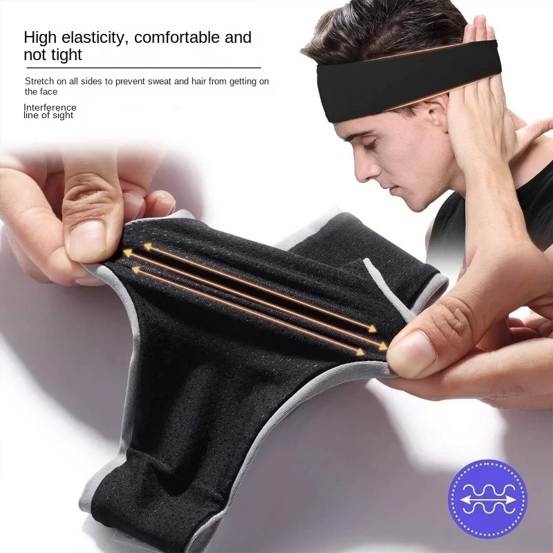 Sweatband elástico para homens e mulheres, Sport Hairbands, Head Band, Yoga Headwear, Headwrap, Sports Hair Acessórios, Safety Band