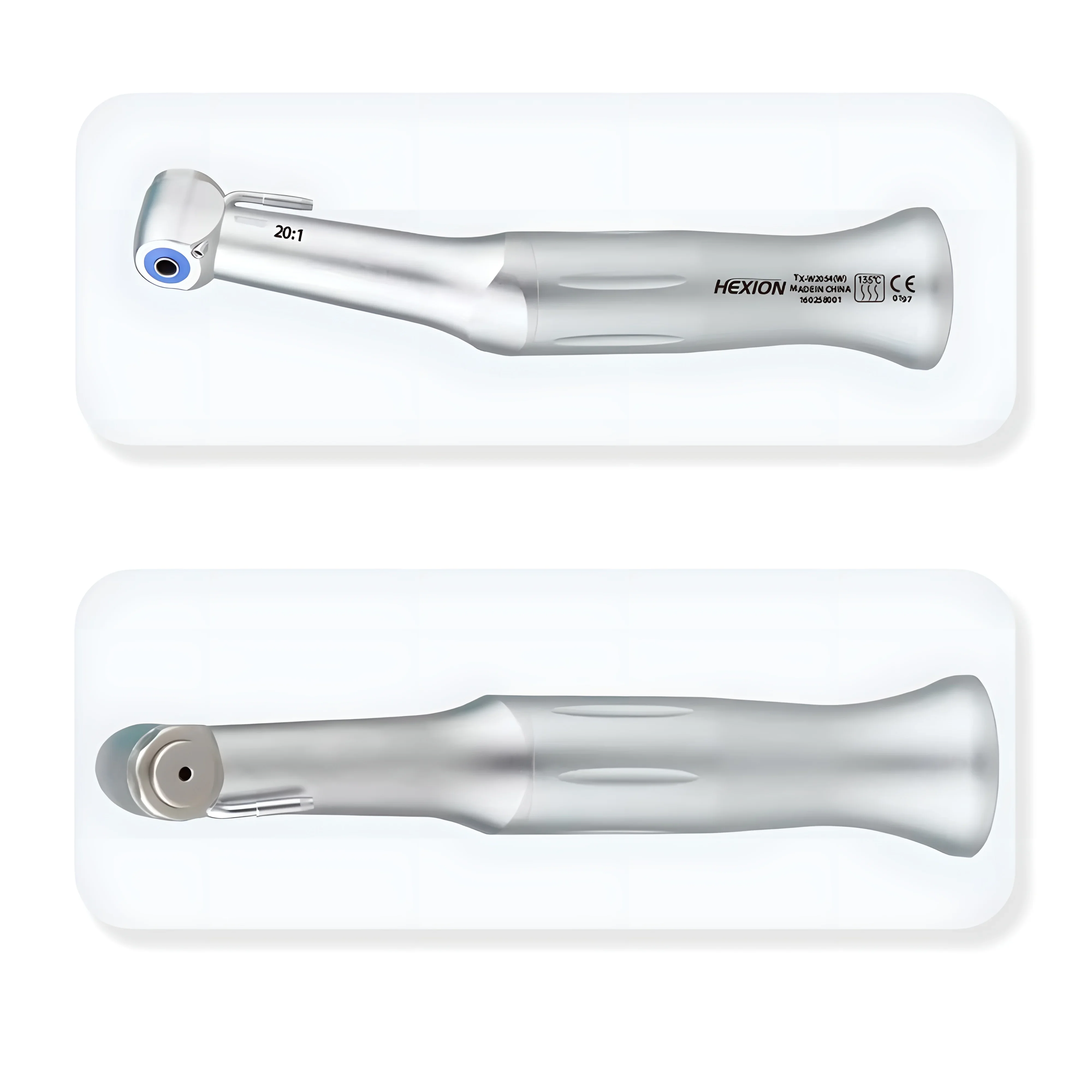 HEXION 20:1 SG20 Winkelstück mit langsamer Drehzahl, passend für Implantatmotoren, für 2,35-mm-Bohrer, E-Typ, professionell, mit Edelstahl – Detail 6
