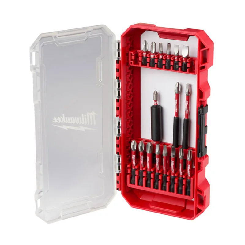 Milwaukee 18-teiliges Stoßwellen-Bit-Set, Zubehör für elektrische Stoßwellen-Bit-Verlängerungswerkzeuge 48-32-4403 – Detail 4