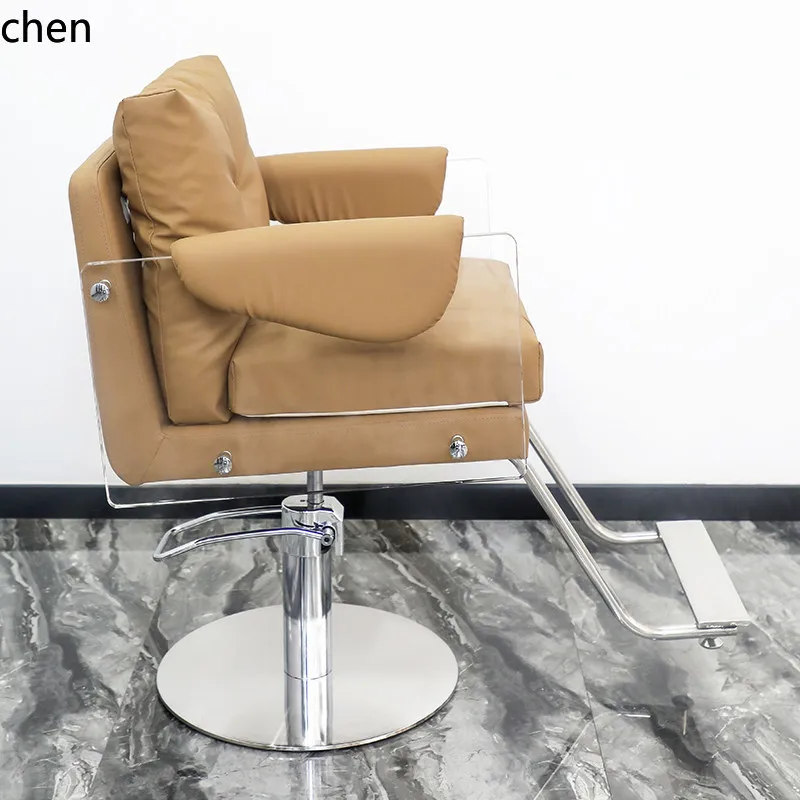 H1 High-end hair salon chair, specialized for hair salons, adjustable height haircut chair, new acrylic model