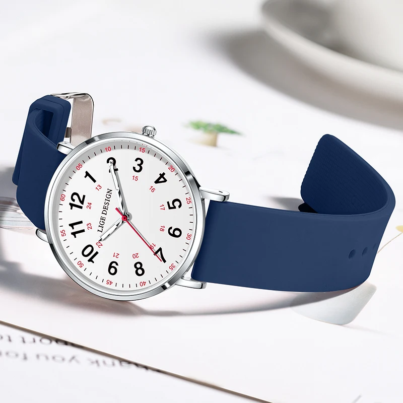 

LIGE 2025 модные мужские часы лучший бренд простые повседневные часы мужские водонепроницаемые светящиеся тонкие кварцевые наручные часы женские Reloj Hombre