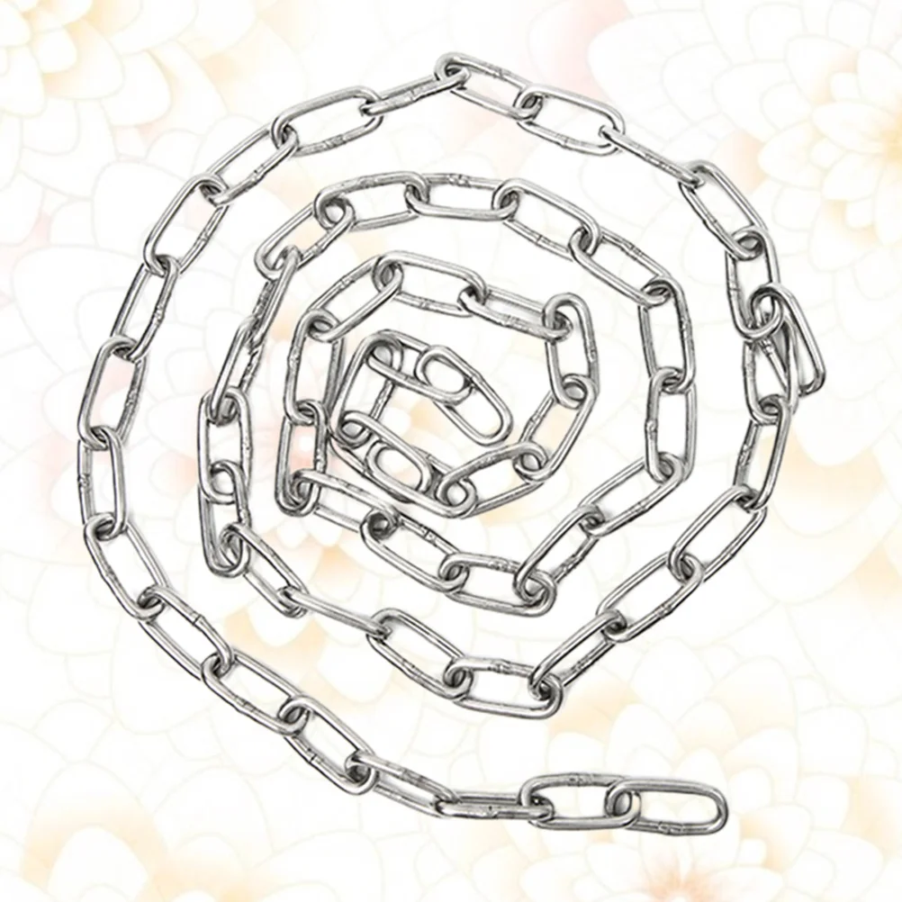 

1pc 3 Meter Stainless Steel Chain Heavy Duty Pet Safety Chain For Dog Puppy Outdoor Industry Use Durable Strong