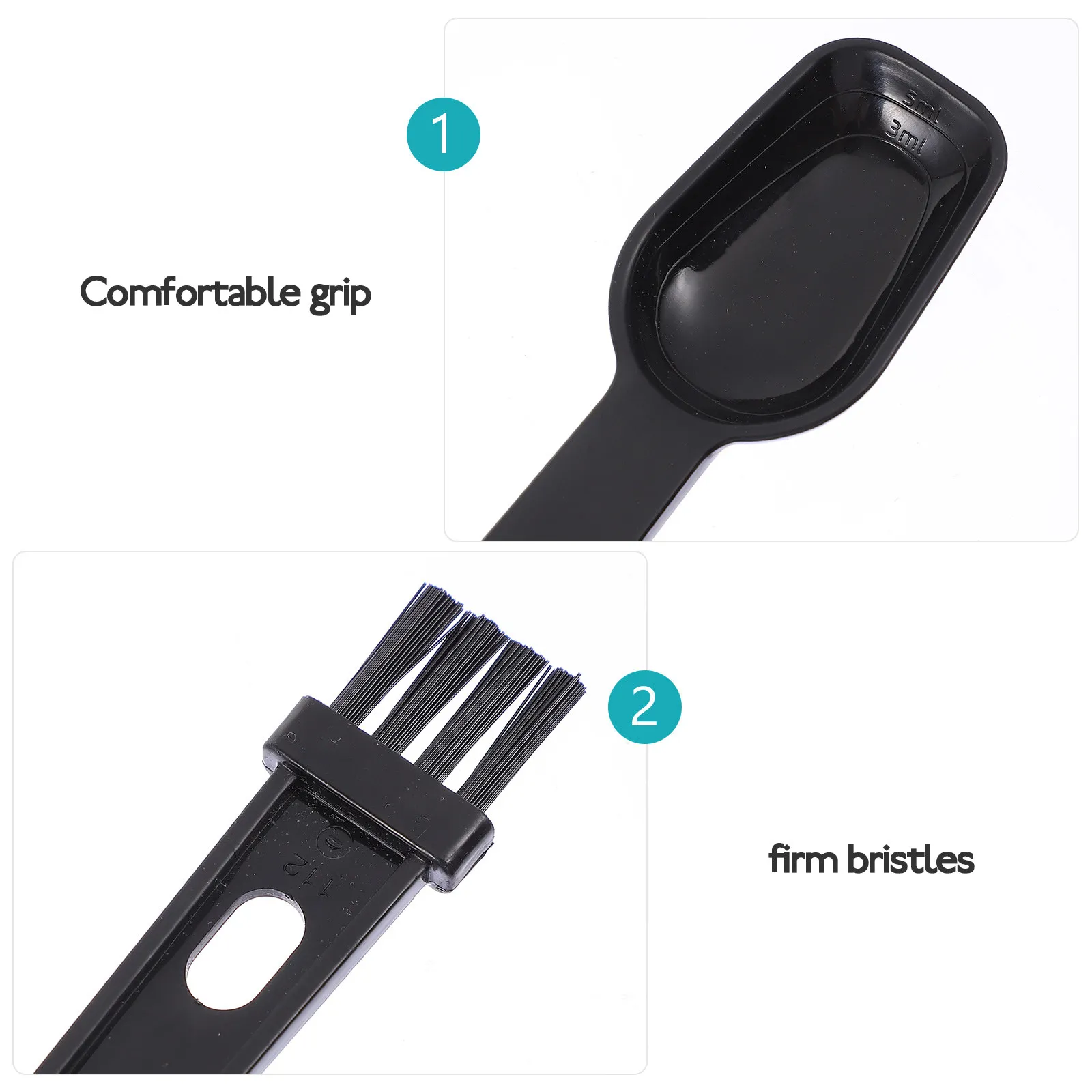 12Pcs Coffee Machine Cleaning Brushes Multifunctional PP Handle Scoops for Ground Coffee Tea Flour Cocoa Protein Powder