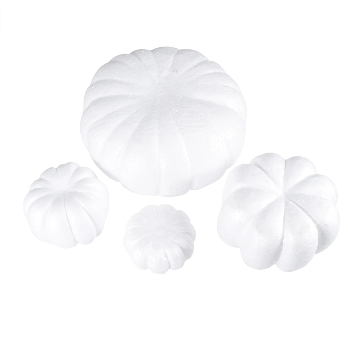 5 Pcs Halloween Decorations White Pumpkin DIY Self Made Fake Model Simulation Mold Child