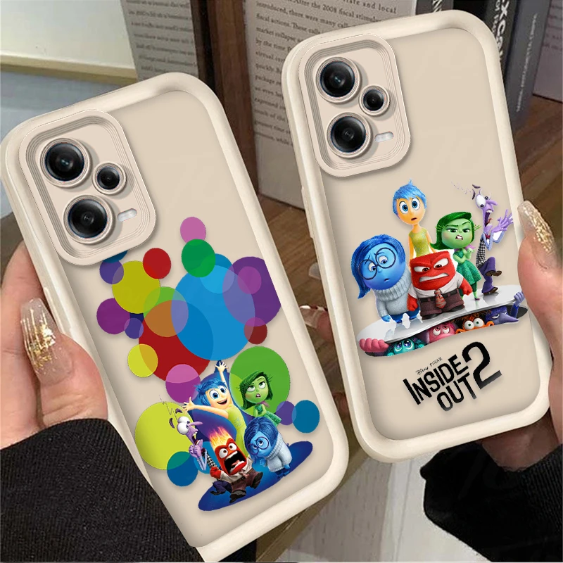 Disney Inside Out 2 Soft Silicone Case for Xiaomi Redmi Note 13 12 11 Pro Plus 4G 5G 12S 11S 10S 10 9 9S 8 12C 13C A3 Back Cover