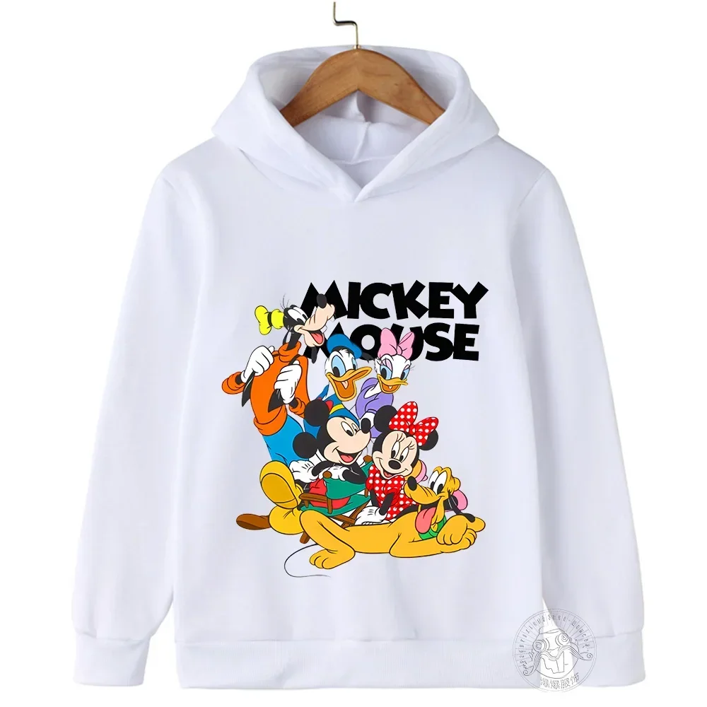 Children's Minnie Mickey Printed Hoodie Sweatshirt Boys Girls Casual Sportswear Spring Autumn Clothes  Boys Clothes Sweatshirt