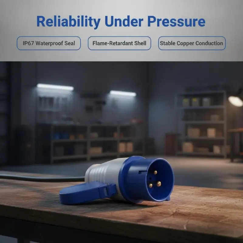 32A Male Plug Female Plug Socket 32A Power Plug Three-Core Industrial Waterproof Socket Plug Adapter