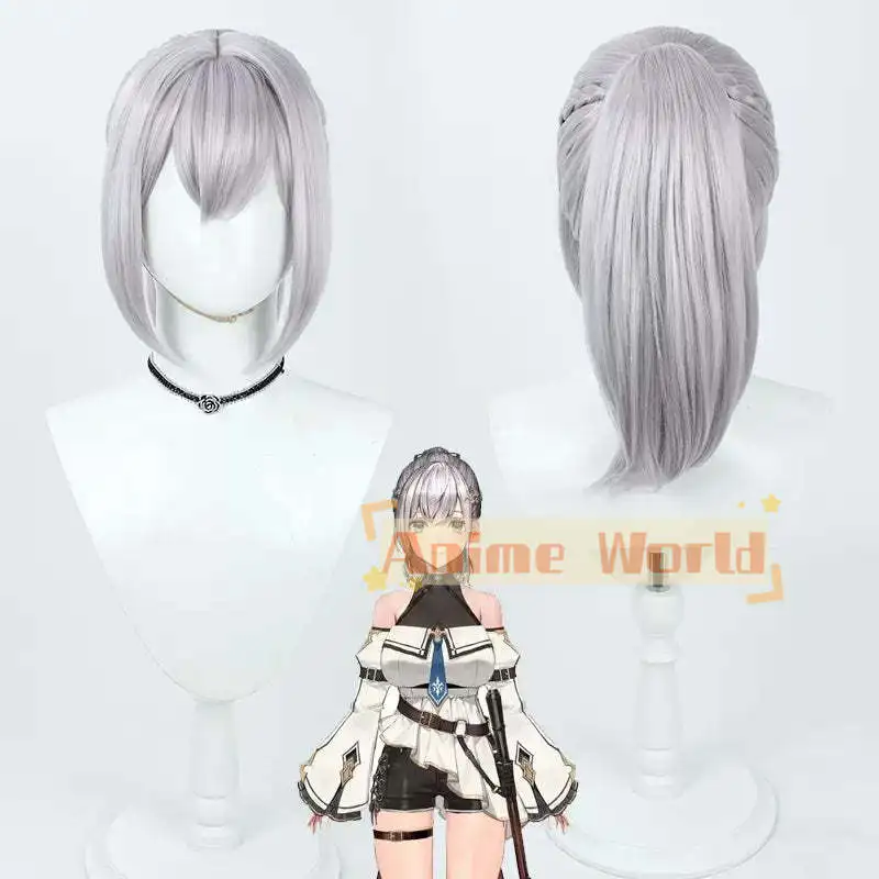 Virtual YouTuber Hololive Shirogane Noel 1 Million Subscribers 3D Costume Cosplay Wig