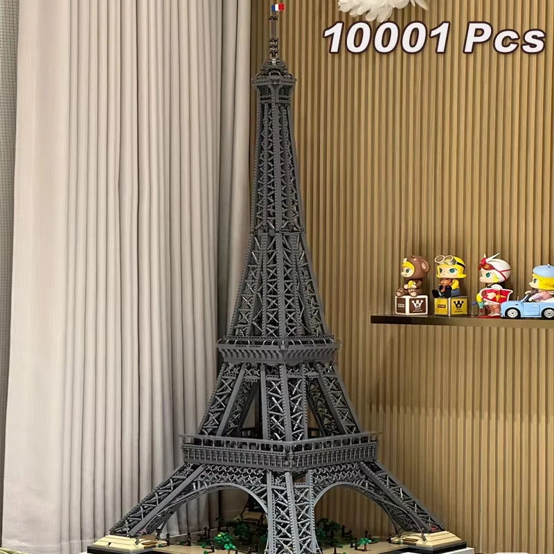 

1,5 м Эйфелева башня, совместимая с 10307 10001 шт., модель PARIS Architecture, строительный блок, кирпичный комплект, игрушка для взрослых и детей, подарок Se