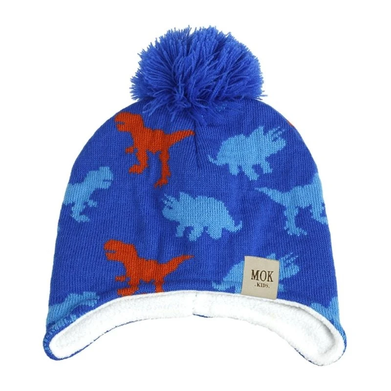 

J15U Knit Beanie Hat Easter Christmas Dinosaur Hat Costume Funny Party