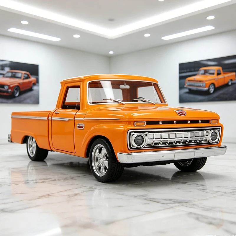 NUEVO Coche de Aleación Ford F-100 F100 1965 a Escala 1:36, Modelo de Coche en Miniatura para Colección o Regalo