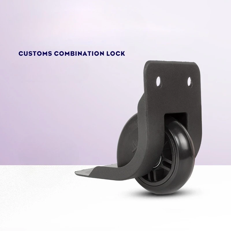 1Pair Replacement Luggage Travel Suitcase Repair Wheels Black Trolley Travel Luggage Caster Directional Wheels ST034