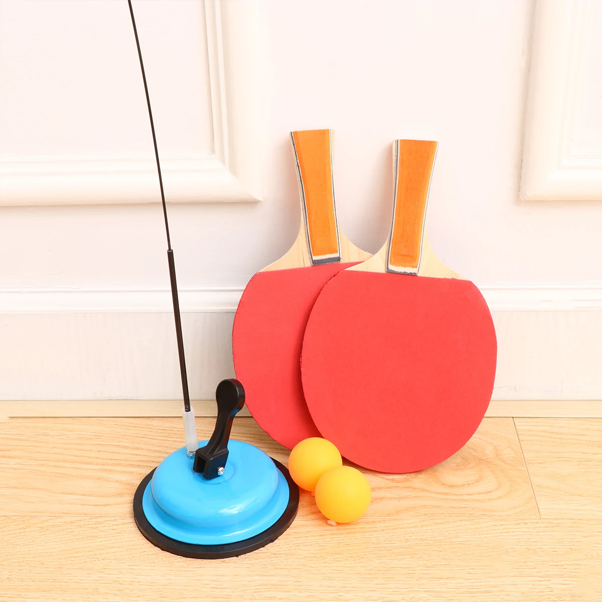 

1 Set Table Tennis Training -Friendly Durable Practice Equipment For Adults s Blue Suction Base Home Use Gift Pong