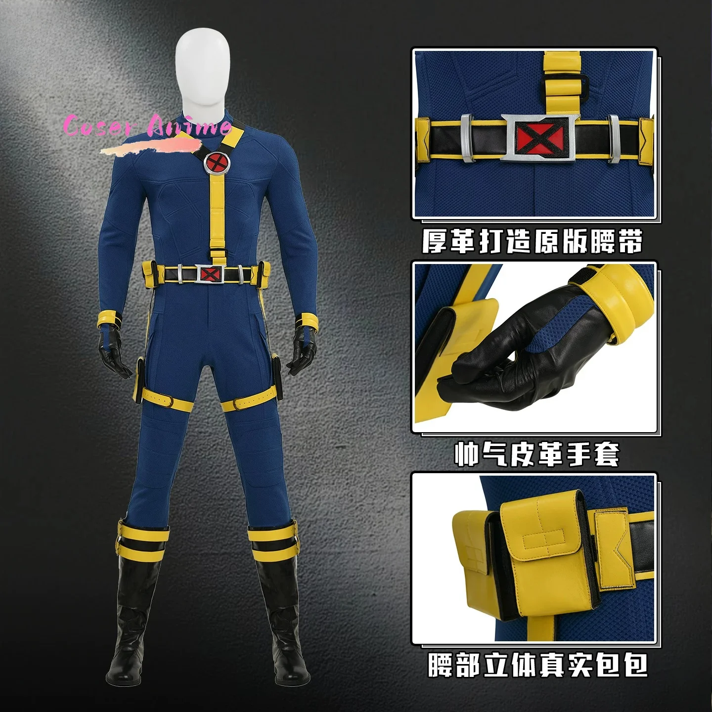 Scott Summers Cyclops Cosplay - đánh giá và giá Summer Clothing Cartoon