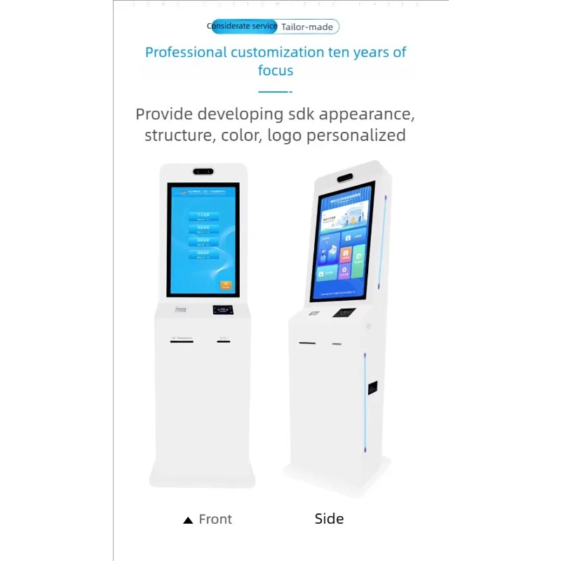 21,5 Zoll Theken-LCD-Selbstbedienungs-Kiosk Selbstbestell-Kiosk Android-Betriebssystem Restaurant-Bestell- und Zahlungs-Kiosk