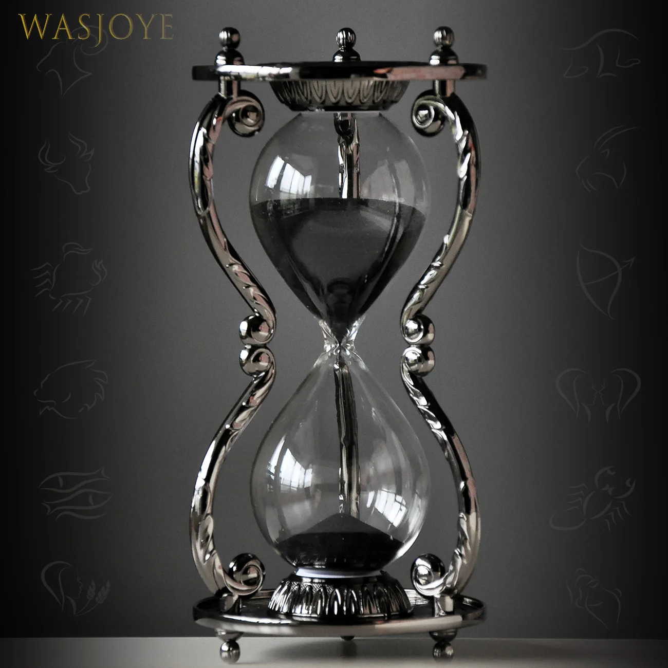 Vintage Sand Clock Metal Hourglass 30 Minutes Missions Timer Hourglass for Sauna Desk Decoration Home Clessidra Desk Accessories