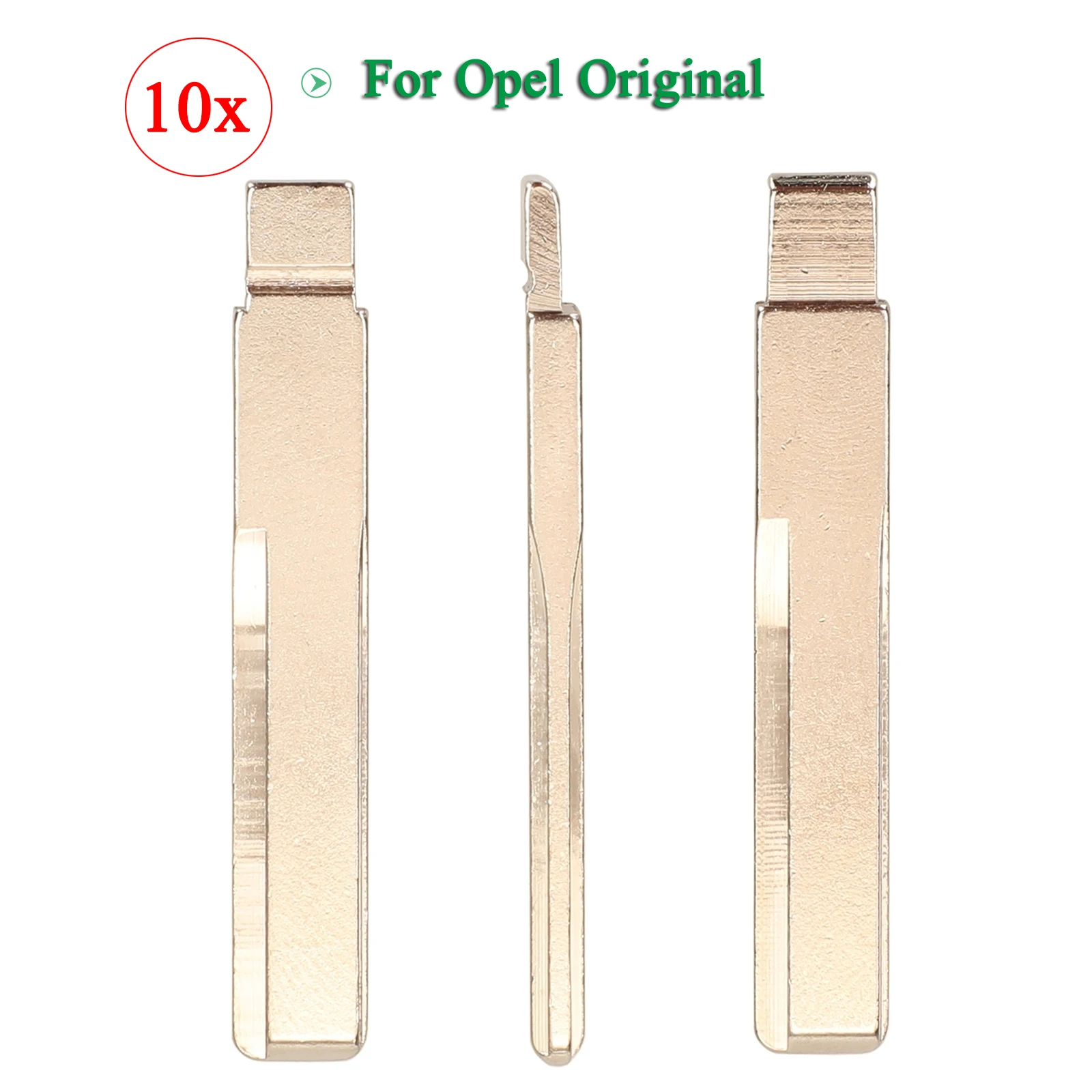 Jingyuqin 10Pcs Original Factory Intelligent Flip Car Key Blade For Opel Vectra Astra Zafira Fob Remote Control Key Blade Blank