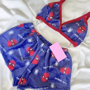Pyjama lose zu Damen, Cartoon -Schlafhintergrund, Lounge -Anzug, Frauenstrandkleidung, Miniso Sanio Hello Kitty, 2 Stück, Sommer 12 Hauptverkaufs -Pyjama Hello Kitty - №11