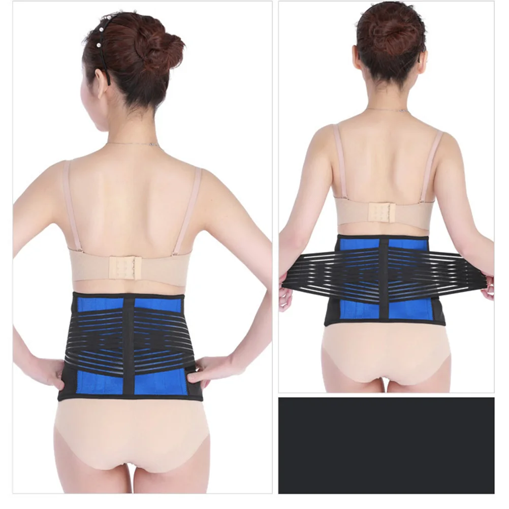 

Breathable Elastic Back Support Belt Adjustable Waist Pressure Relief Fitness Lumbar Brace 6xl