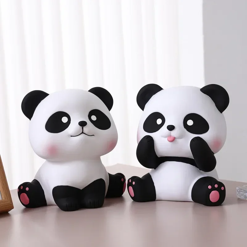 Grande cofrinho de animais panda, ideal para meninos e meninas, dinheiro infantil e banco de moedas, decoração perfeita de berçário de bebê menino, ótimo presente