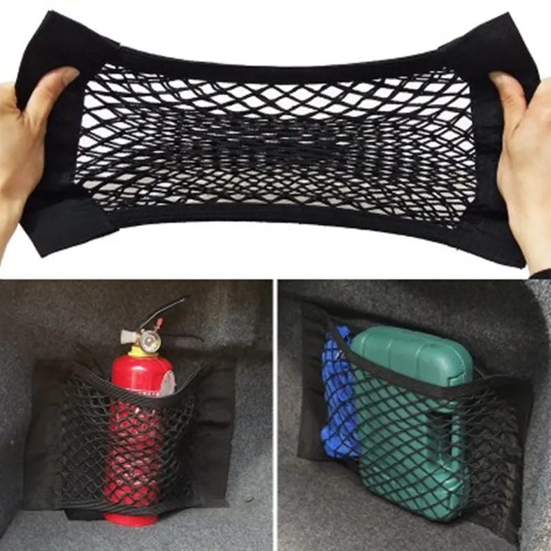 Car Trunk Box Storage Bag Mesh Net Bag for Ford Focus 2 3 mk2 mk3 Mondeo mk4 Ranger Fusion Transit Mini Cooper Citroen C5 C4 C3