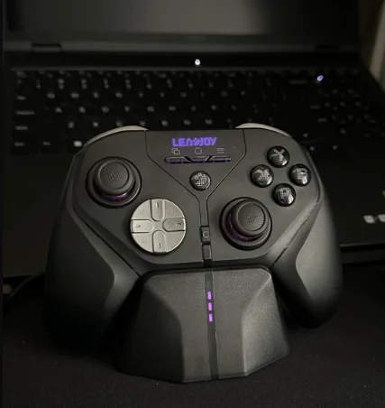 Tianjian Pro Leadjoy Elite Gamepad Full Micro‑Switch Buttons 4‑Motor Vibration Wireless Controller for PC Switch 2 Steam Tablet