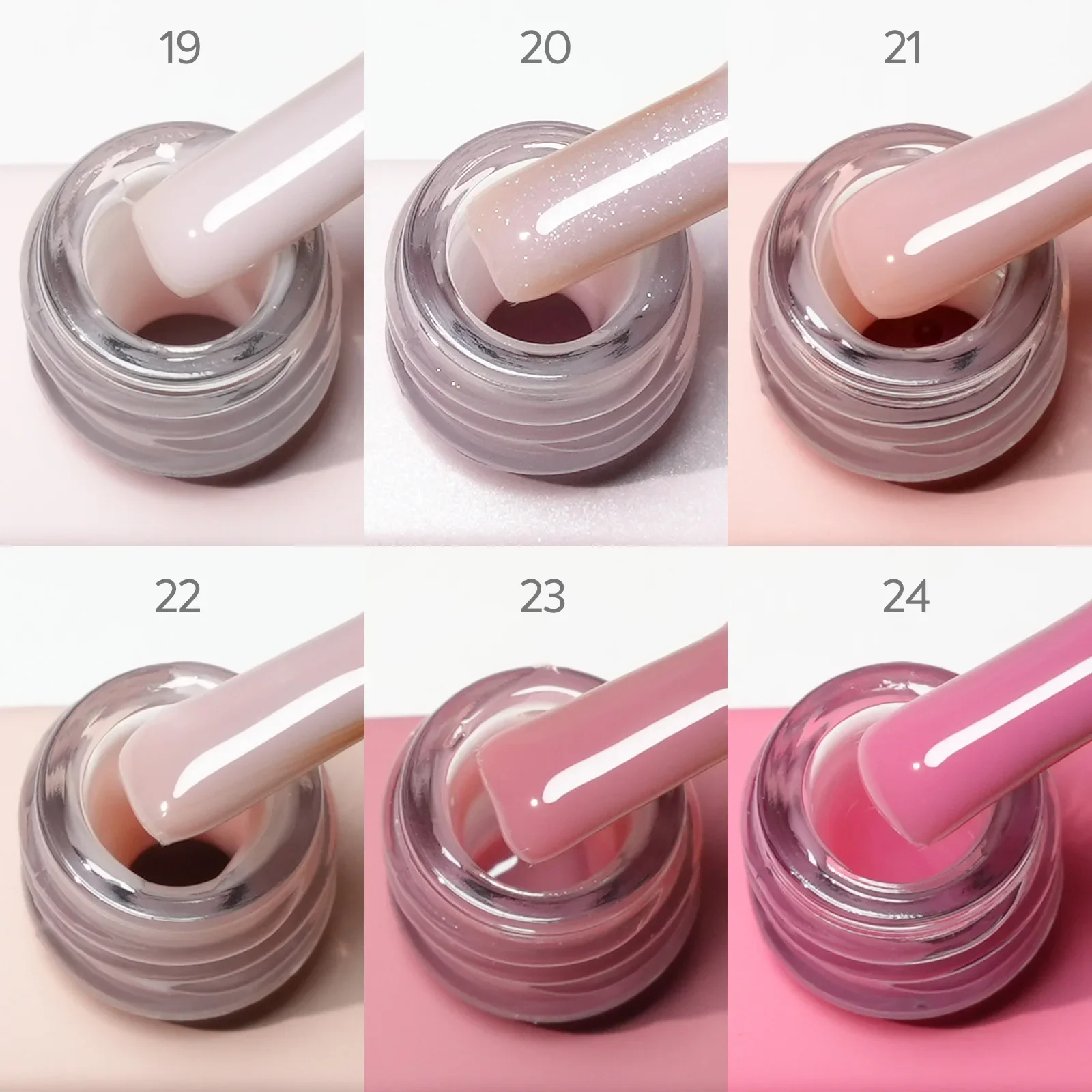 

CANNI Jelly Pink Nude Color Rubber Base Gel HEMA TPO FREE 9ml Strengthen UV Construction Quick Builder Self Leveling Nail Gel