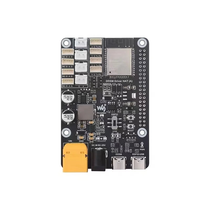 Raspberry Pi 5/4B Vierwege-Servomotor-Antriebsplatine DDSM115 DDSM210 Nabenmotor-Steuerplatine