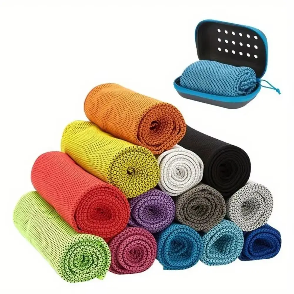 

Microfiber Mini Cold Sweat Absorbent Towel Portable Soft Running Fitness Towel Breathable Quick Drying Sport Towels Jogging