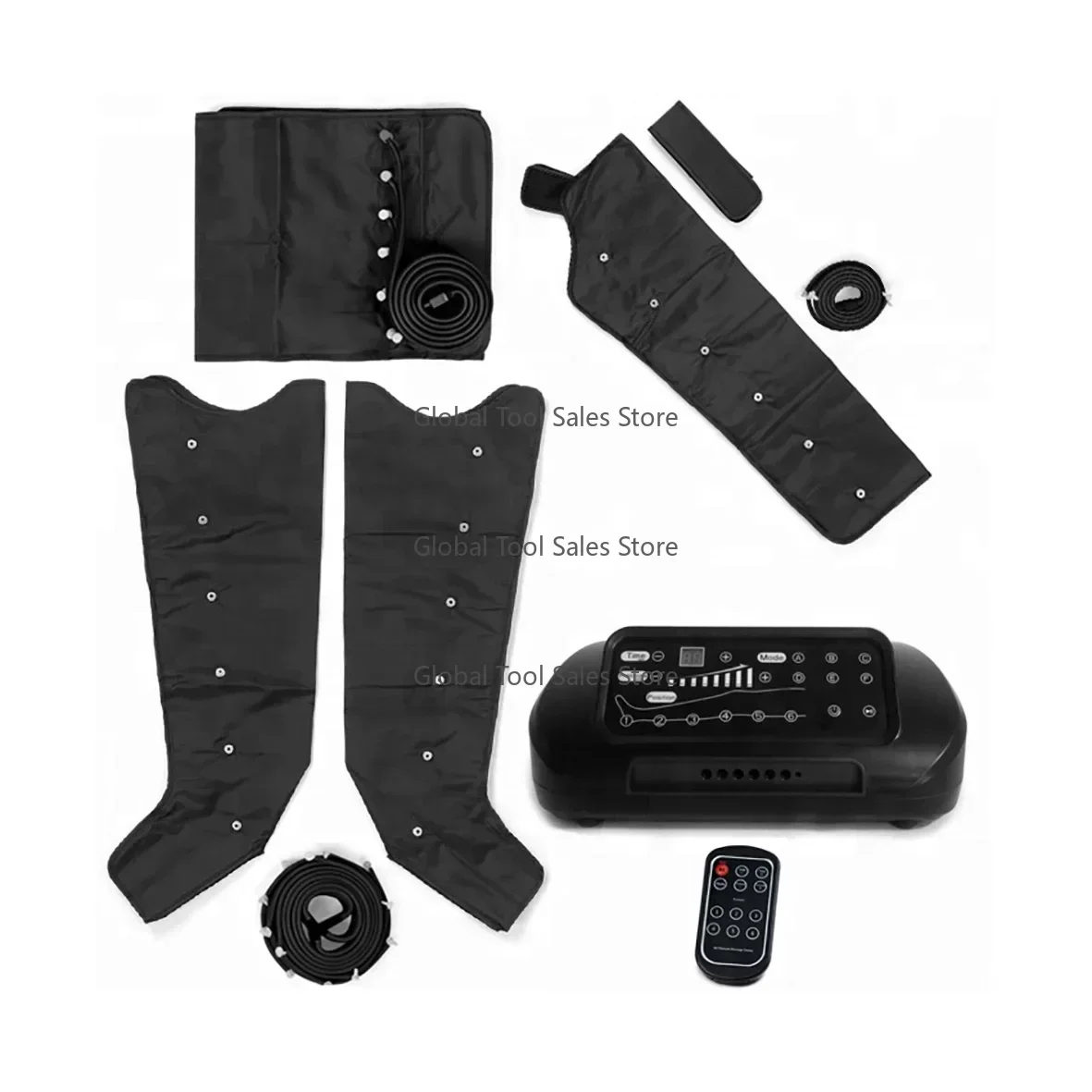 4/6/8 Chamber Air Compression Recovery Boots, Portable 3‑in‑1 Presoterapia Corporal Machine for Muscle Recovery & Body Massage