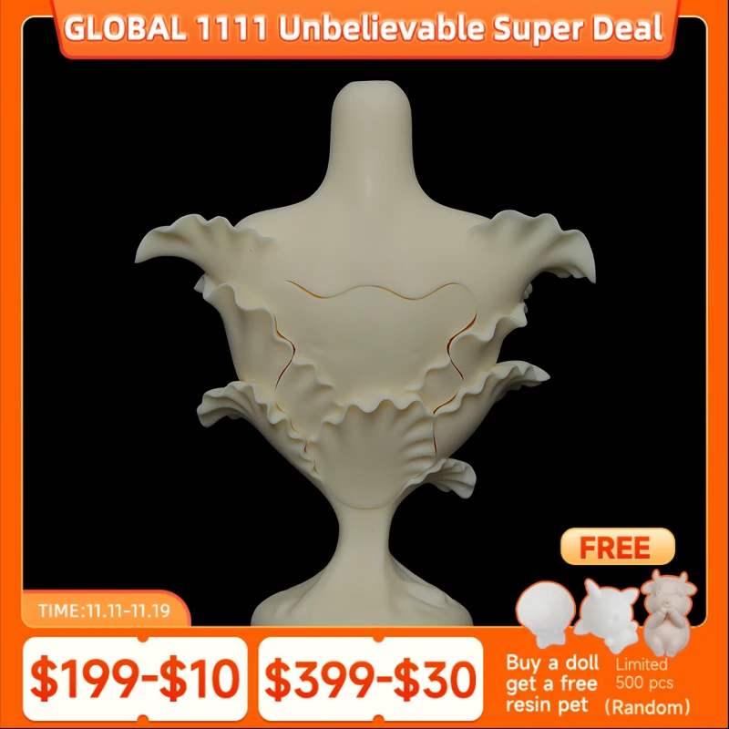 

Doll Head Stand Display Chest Part 1/3 1/4 Bjd Doll Female and Male Top Body High Quality Doll accessories