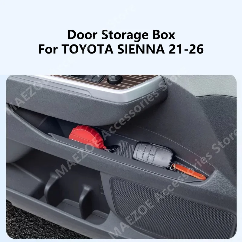 

For TOYOTA SIENNA 21-26 Door Storage Box,Car Interior Decoration Modification Protection Accessories Refit