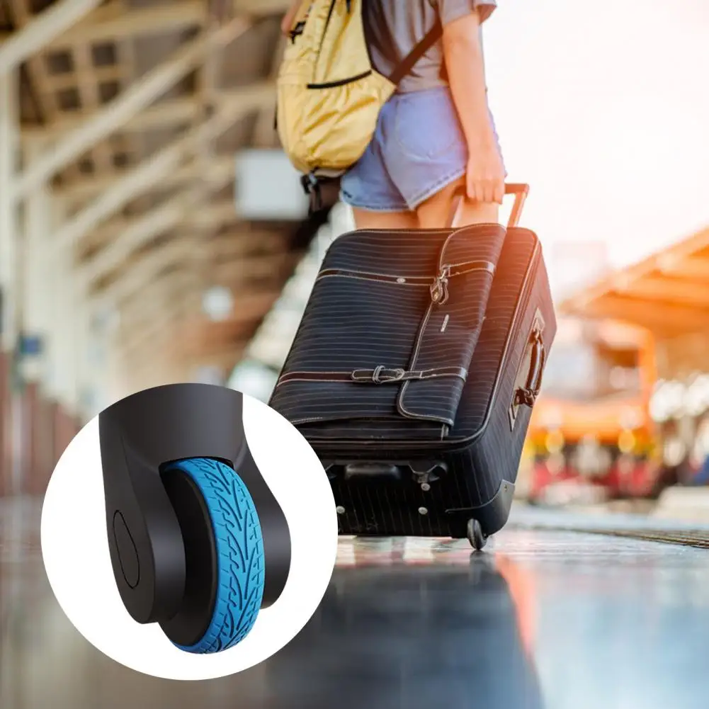Suitcase Wheel Covers 8 Pcs Luggage Wheel Covers Set Wear-resistant Caster Protectors Noise-reducing Non-slip Luggage Caster